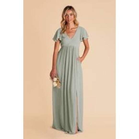 Hannah Empire Maxi Dress Sage By Birdy Grey L NWT - Picture 1 of 6